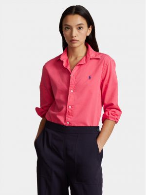 Priliehavá košeľa Polo Ralph Lauren červená