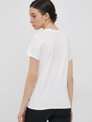 Bavlněné tričko Levi's bílé