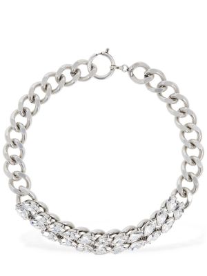 Naszyjnik z kryształkami Isabel Marant srebrny
