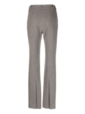 Pantalon droit plissé The Mannei gris