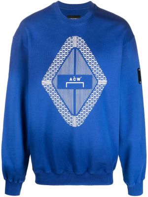Sweatshirt mit print mit farbverlauf A-cold-wall* blau