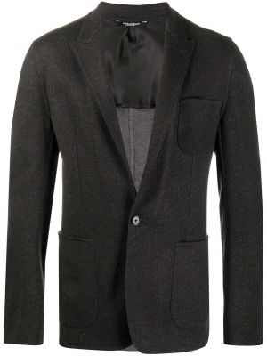 Ull lang blazer Dolce & Gabbana grå