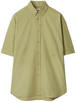 Košeľa s výšivkou Burberry zelená