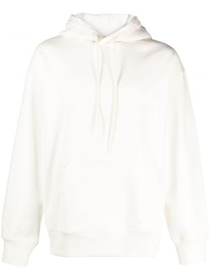Pamučna hoodie s kapuljačom Y-3 bijela