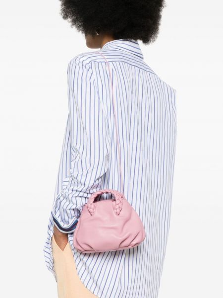 Leder shopper handtasche Hereu pink