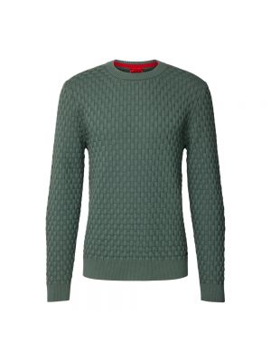 Dzianinowy sweter Hugo zielony