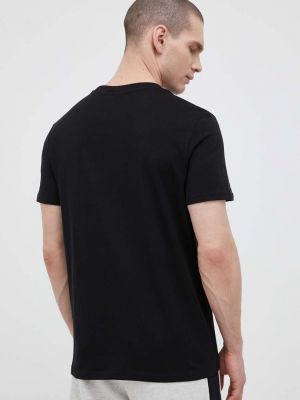 Bavlněné tričko s potiskem Hummel černé