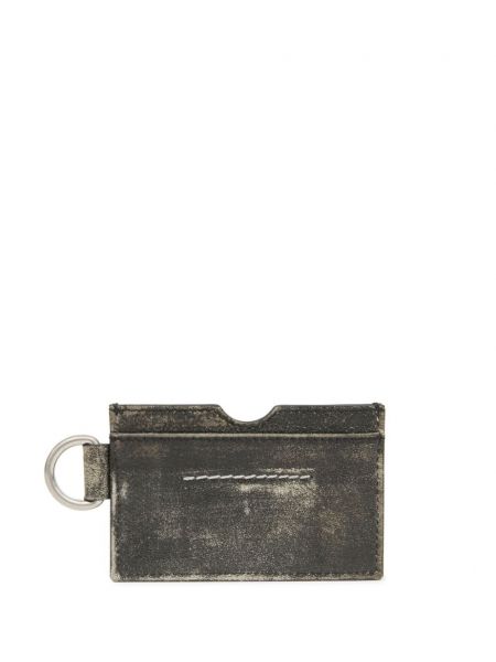 Kožená peněženka Mm6 Maison Margiela šedá