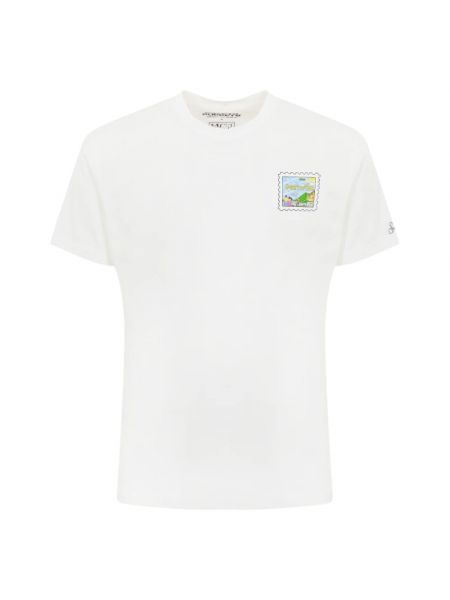 Koszulka z nadrukiem w serca Mc2 Saint Barth biała