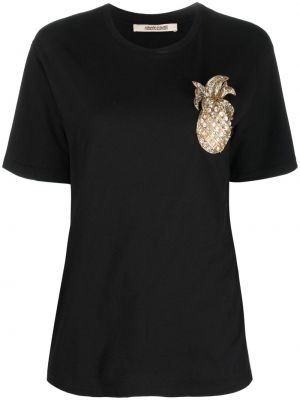 T-krekls Roberto Cavalli melns