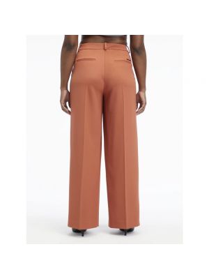 Pantalones rectos Calvin Klein marrón