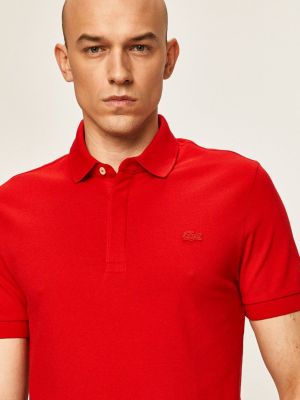 Тениска с дълъг ръкав Lacoste червено