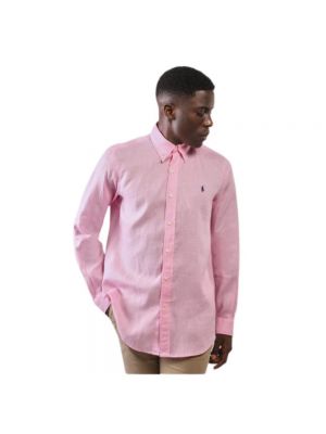 Koszula slim fit Ralph Lauren różowa