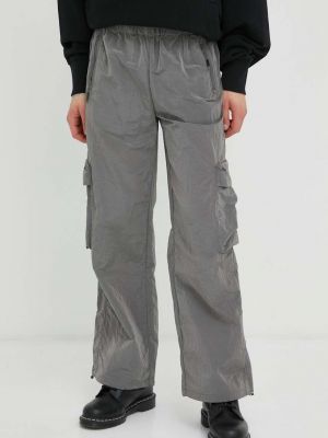 Pantaloni largi din nailon Rains - argintiu
