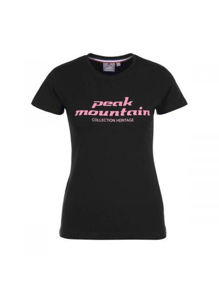 Koszulka z krótkim rękawem Peak Mountain czarna