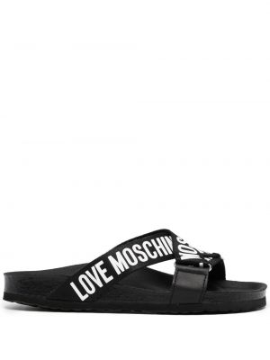 Sandaler med reim Love Moschino svart