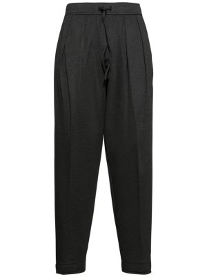 Pantalon de joggings plissé 4sdesigns noir