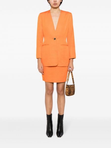 Spódnica Christian Dior Pre-owned pomarańczowa