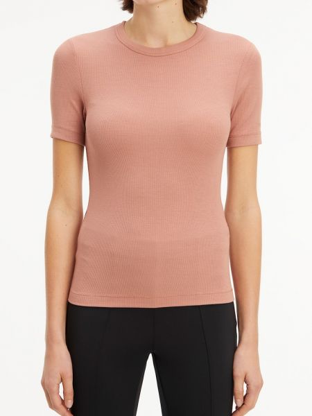 Приталенная футболка Calvin Klein розовая