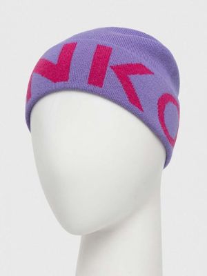 Шерстяная шапка Pinko фиолетовая