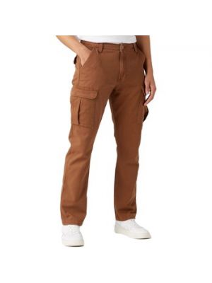 Spodnie z kieszeniami Wrangler brązowe