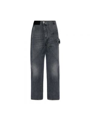 Jeans di cotone Jw Anderson grigio