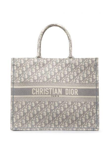 Shopper large Christian Dior Pre-owned gris
