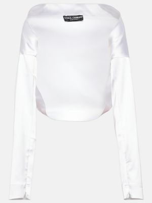 Satenska jakna Dolce&gabbana bijela