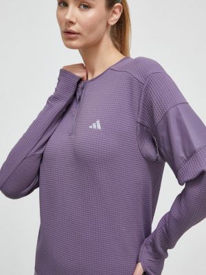 Блуза с дълъг ръкав Adidas Performance виолетово