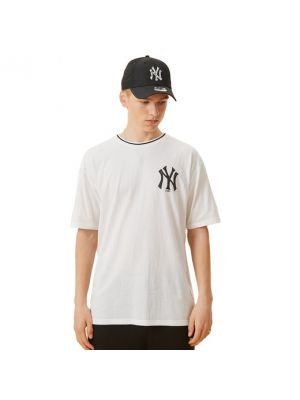 Camiseta desgastada oversized New Era blanco