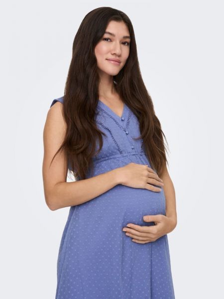 Mini robe Only Maternity bleu