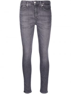 Slim fit skinny jeans Calvin Klein Jeans grau