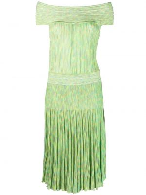 Плисирана миди рокля Antonino Valenti зелено