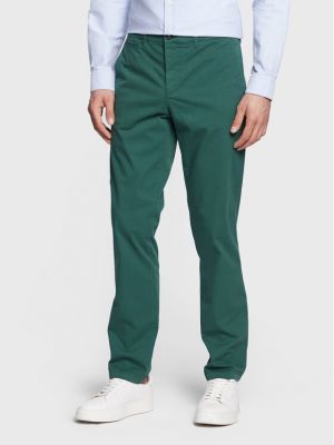 Slim fit chino nadrág United Colors Of Benetton zöld