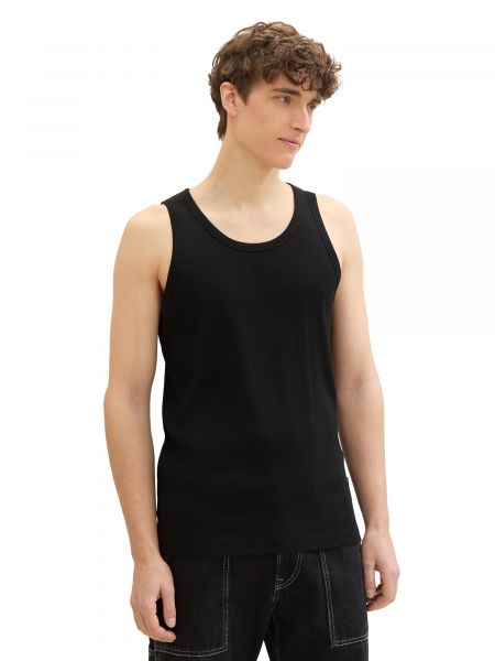 Priliehavé tričko Tom Tailor Denim čierna