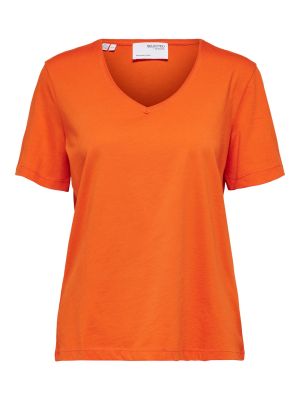 Krekls Selected Femme oranžs