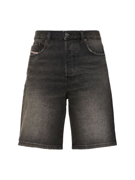 Pantalones cortos vaqueros de viscosa Diesel negro