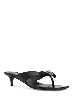 Kožne sandale Versace crna