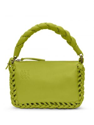 Плетени кожени чанта Altuzarra зелено