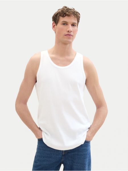 Priliehavé tričko Tom Tailor Denim biela