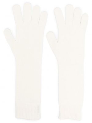 Плетени ръкавици Moncler бежово