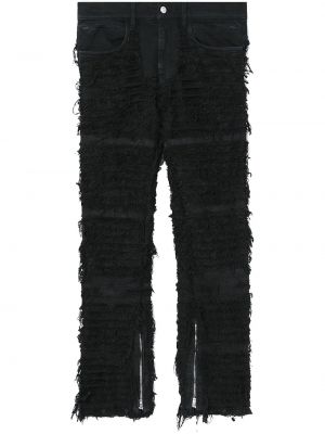 Rovné kalhoty s dírami 1017 Alyx 9sm černé