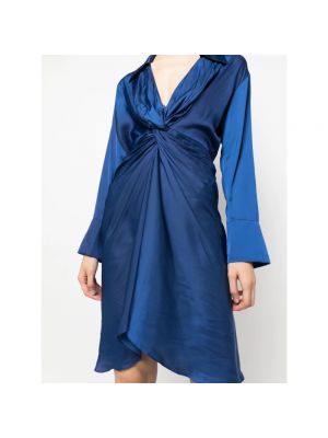 Mini vestido de raso Zadig & Voltaire azul