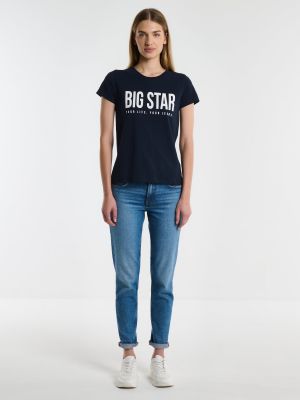 Majica s uzorkom zvijezda Big Star plava