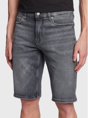 Shorts en jean slim Calvin Klein Jeans gris