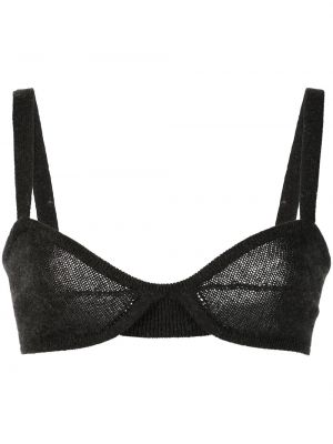 Strikket kashmir bralette Khaite grå