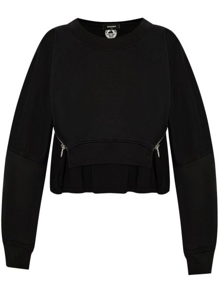 Sweatshirt med lynlås Dsquared2 sort