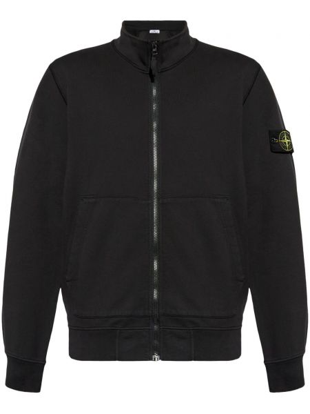 Sweatshirt med lynlås Stone Island sort