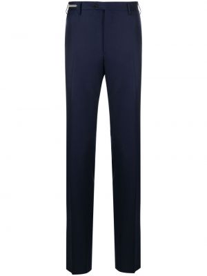 Vlněné rovné kalhoty Corneliani modré
