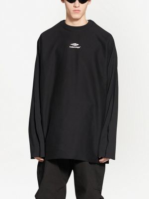 T-shirt mit print Balenciaga schwarz